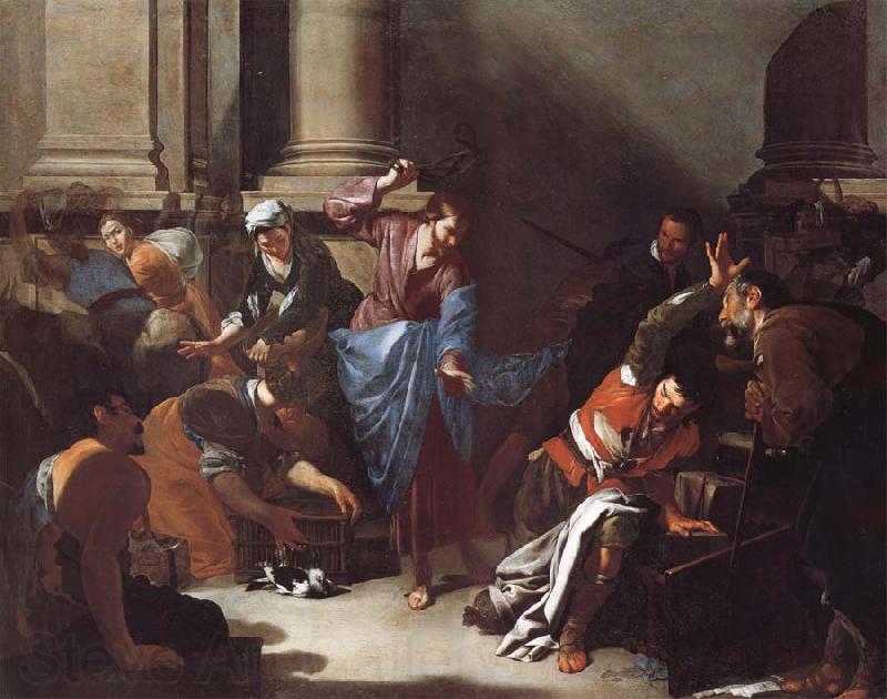 Bernardo Cavallino Christ Driving the Traders from the Temple